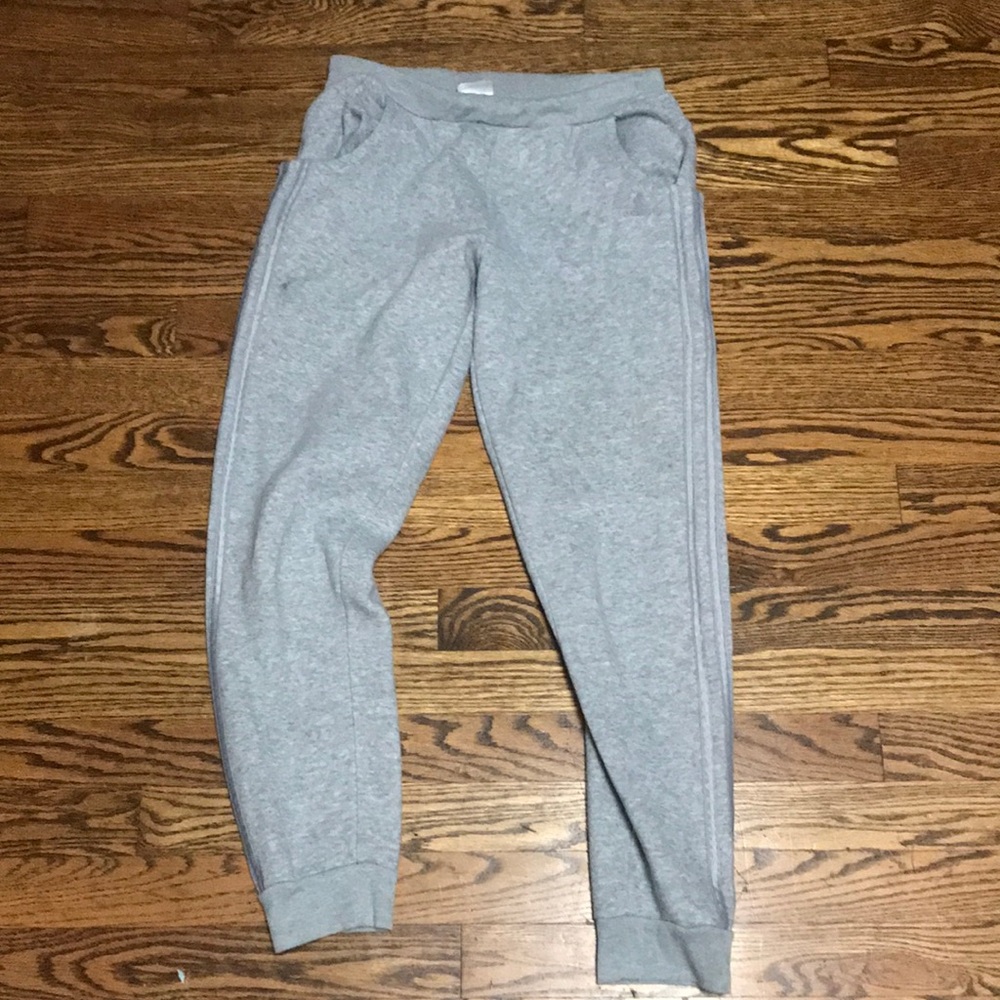 Adidas grey sweatpants size 16 girls
